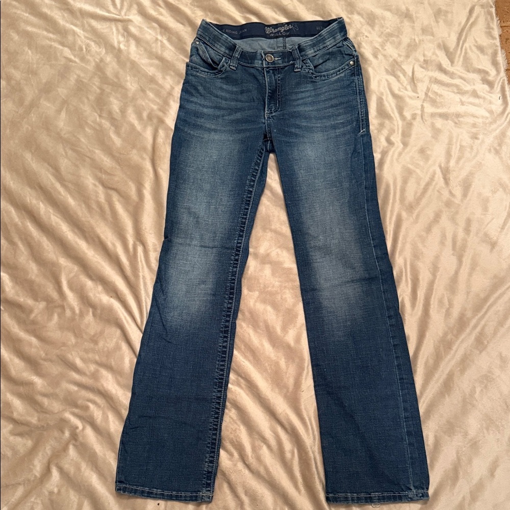 Wrangler Women's Dark Blue Straight Leg Jeans